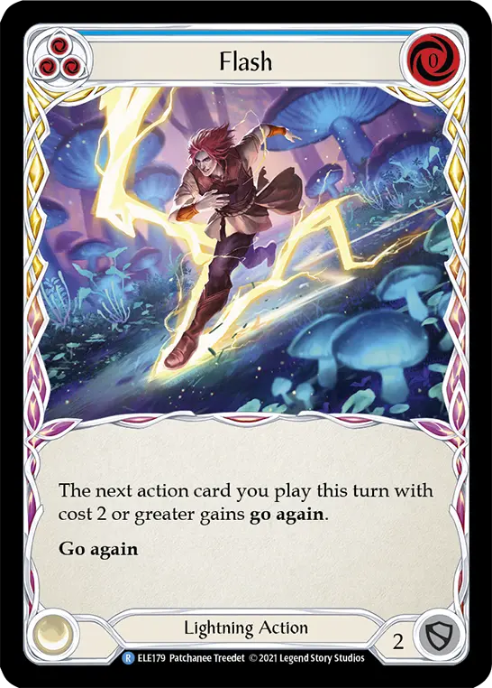 Card: Flash (blu)
