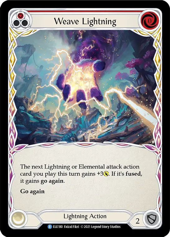 Card: Weave Lightning (red)