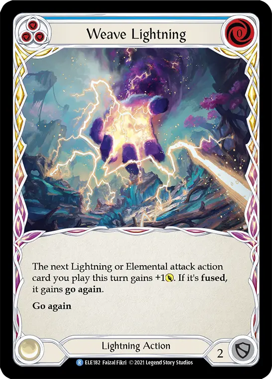 Card: Weave Lightning (blu)