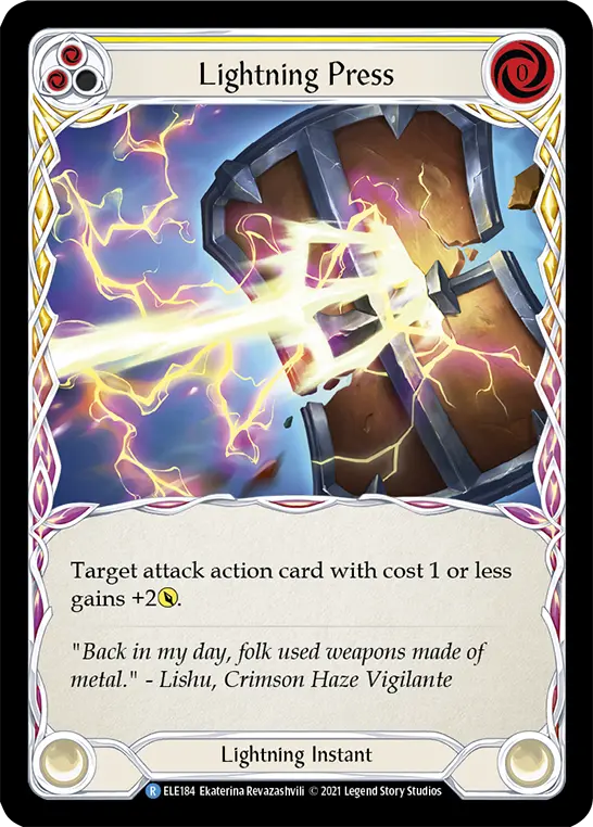 Card: Lightning Press (yel)