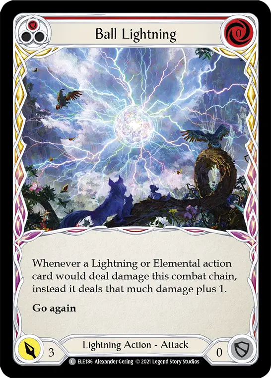 Card: Ball Lightning (red)