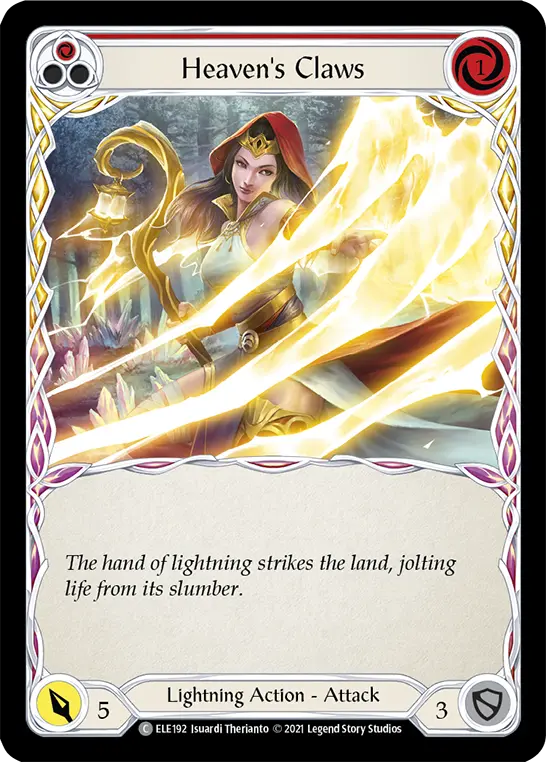 Card: Heaven's Claws (red)