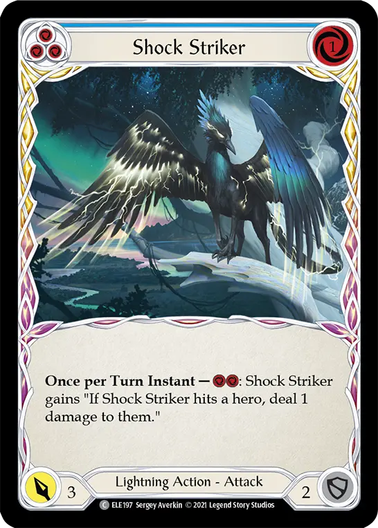Card: Shock Striker (blu)
