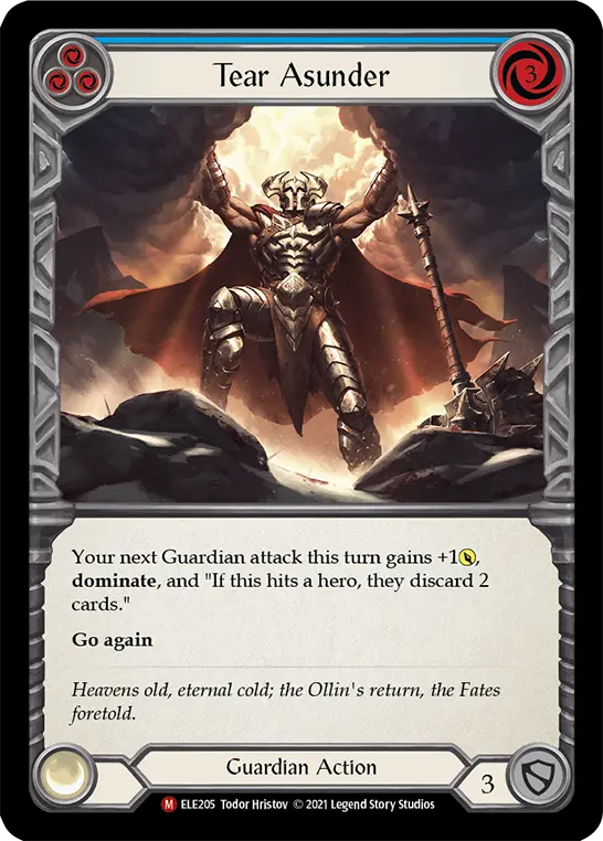 Card: Tear Asunder (blu)