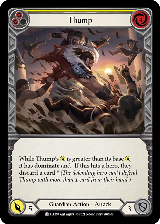 Card: Thump (yel)