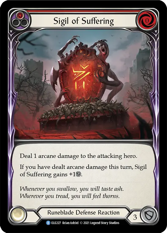 Card: Sigil of Suffering (red)