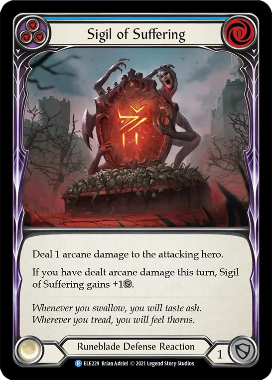 Card: Sigil of Suffering (blu)