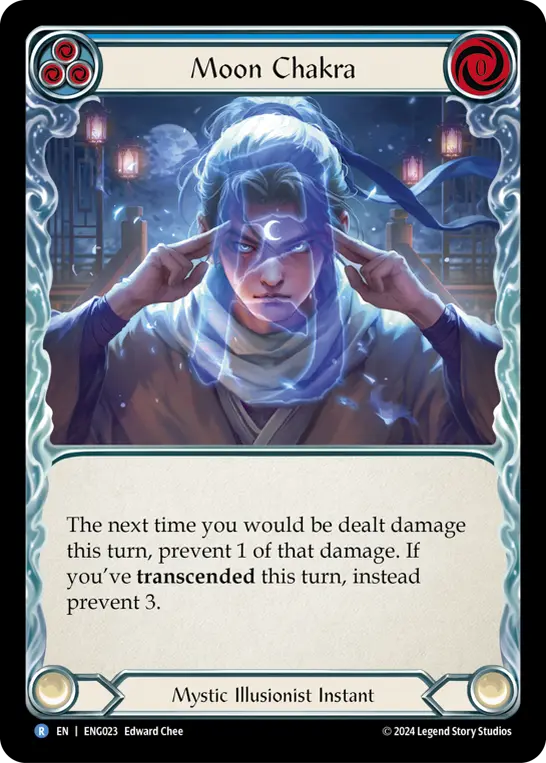 Card: Moon Chakra (blu)