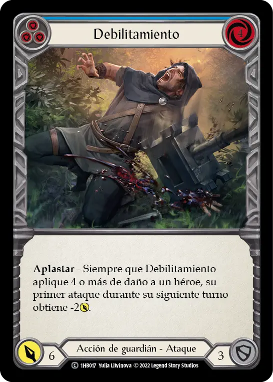 Card: Debilitate (blu)