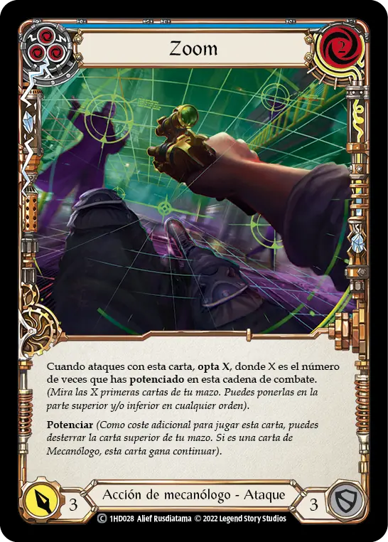 Card: Zoom In (blu)