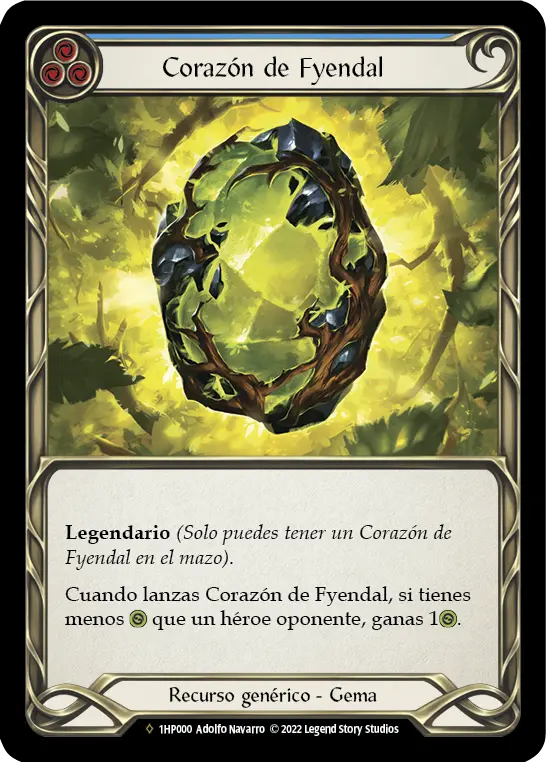 Card: Heart of Fyendal (blu)