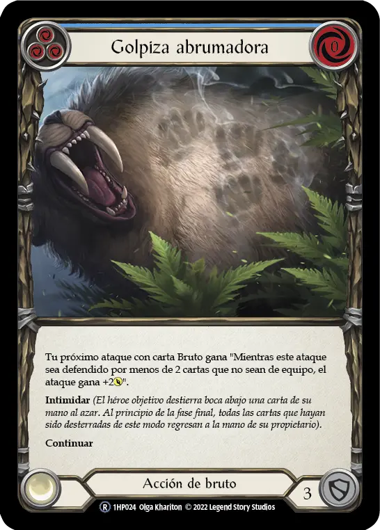 Card: Barraging Beatdown (blu)