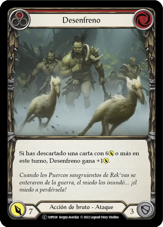 Card: Riled Up (red)