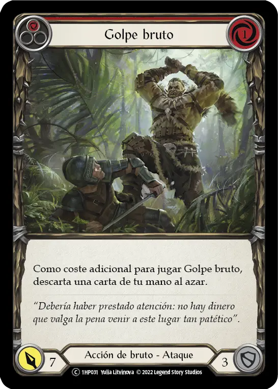 Card: Savage Swing (red)
