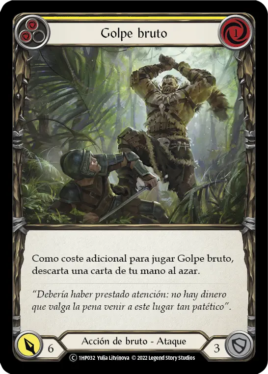 Card: Savage Swing (yel)