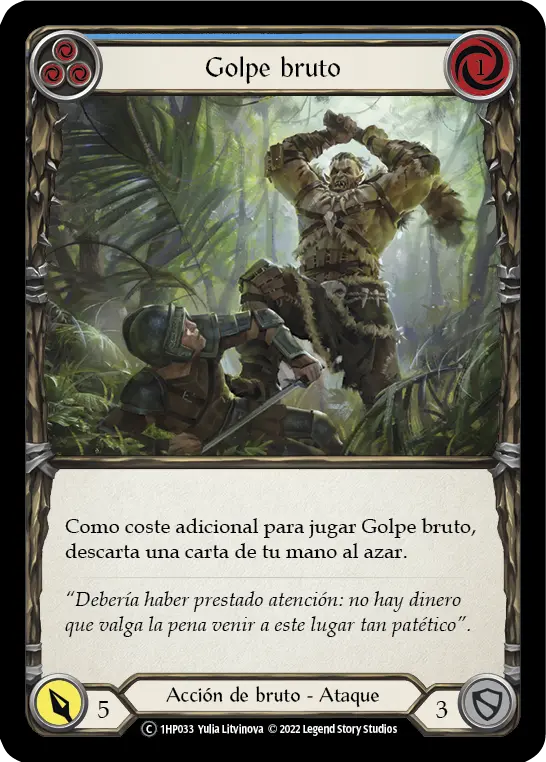 Card: Savage Swing (blu)