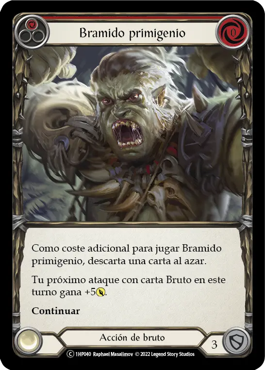 Card: Primeval Bellow (red)