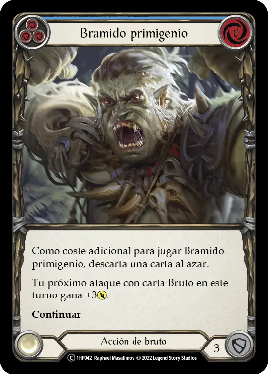 Card: Primeval Bellow (blu)