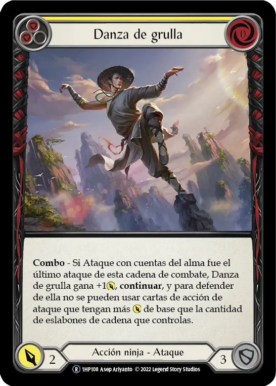 Card: Crane Dance (yel)