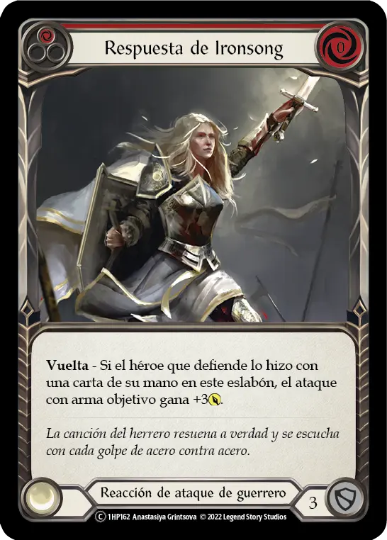 Card: Ironsong Response (red)