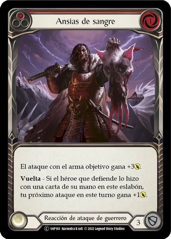 Card: Out for Blood (red)