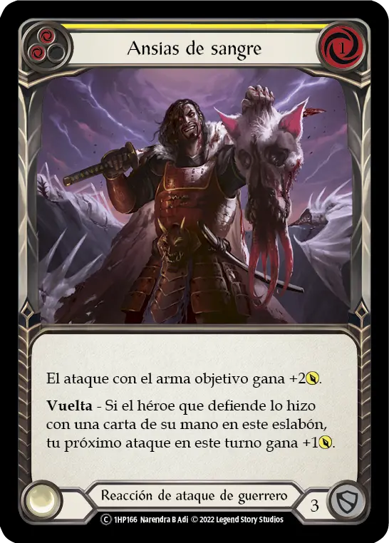Card: Out for Blood (yel)