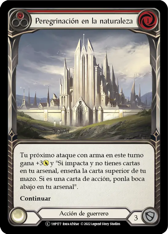 Card: Nature's Path Pilgrimage (red)