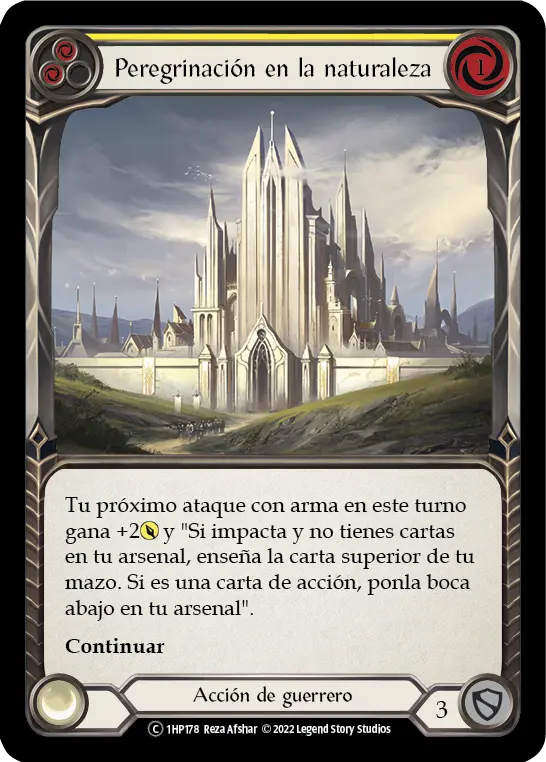 Card: Nature's Path Pilgrimage (yel)