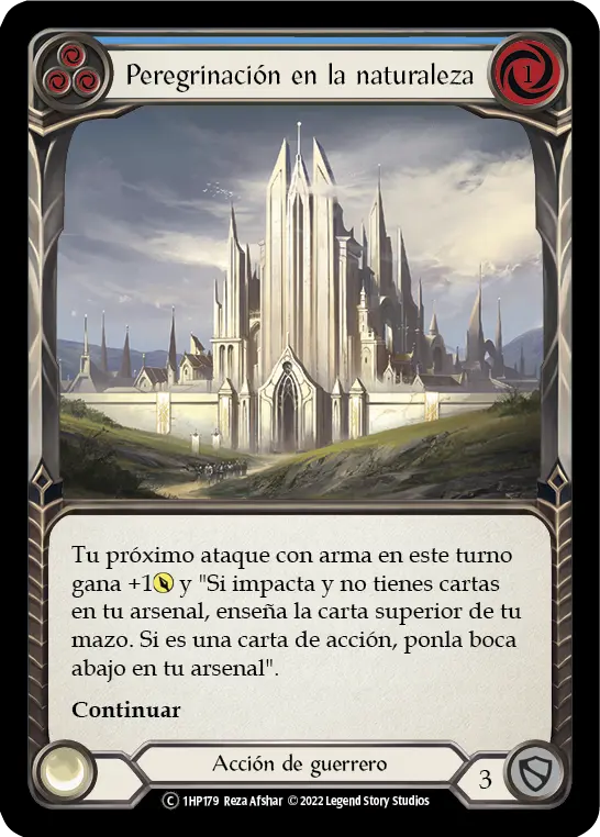 Card: Nature's Path Pilgrimage (blu)