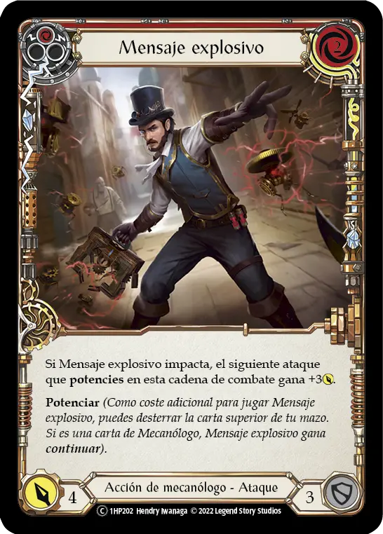 Card: Combustible Courier (red)