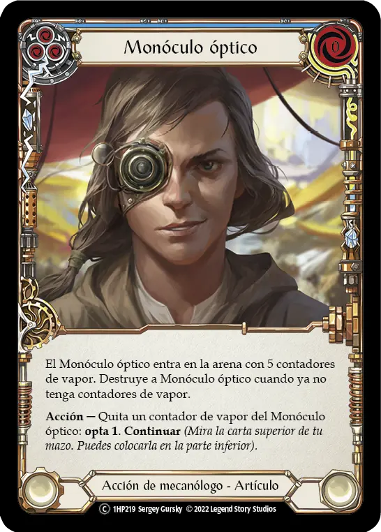 Card: Optekal Monocle (blu)