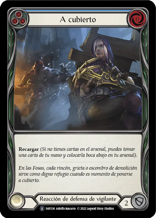 Card: Take Cover (blu)