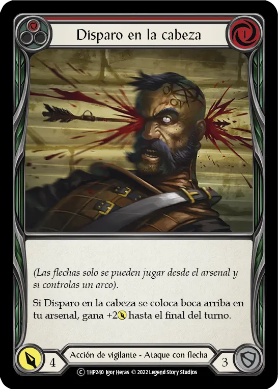 Card: Head Shot (red)