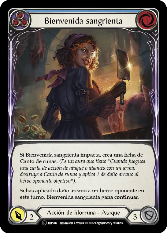 Card: Meat and Greet (blu)