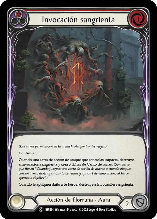 Card: Bloodspill Invocation (red)