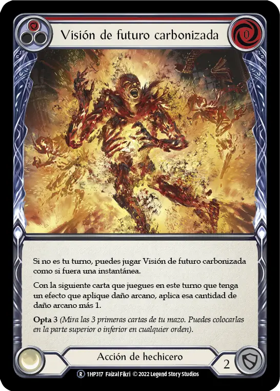Card: Cindering Foresight (red)