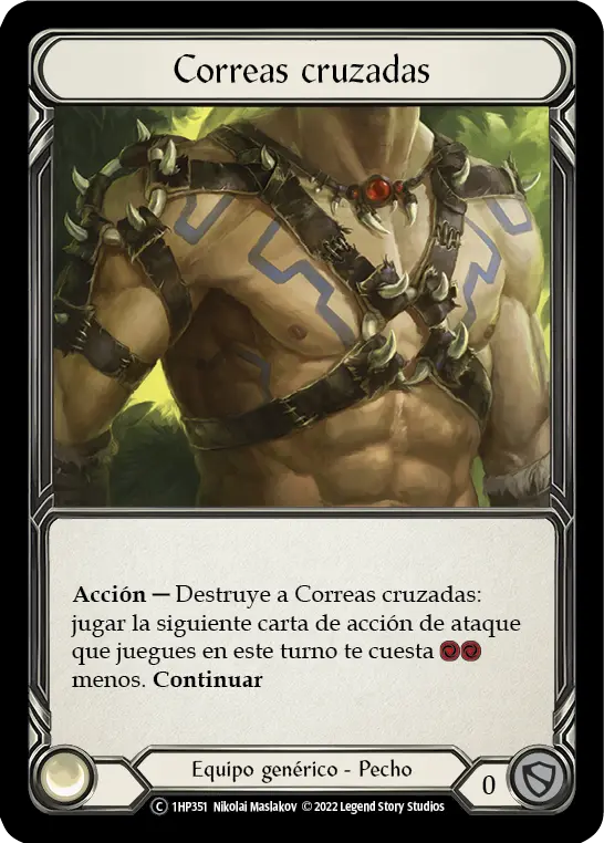 Card: Heartened Cross Strap