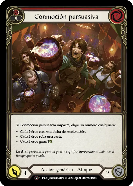 Card: Coax a Commotion (red)