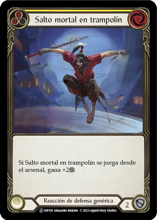 Card: Springboard Somersault (yel)