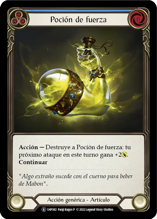 Card: Potion of Strength (blu)