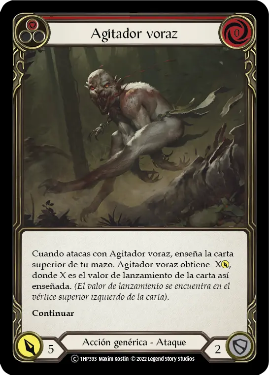 Card: Ravenous Rabble (red)