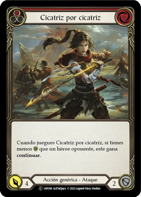 Card: Scar for a Scar (red)