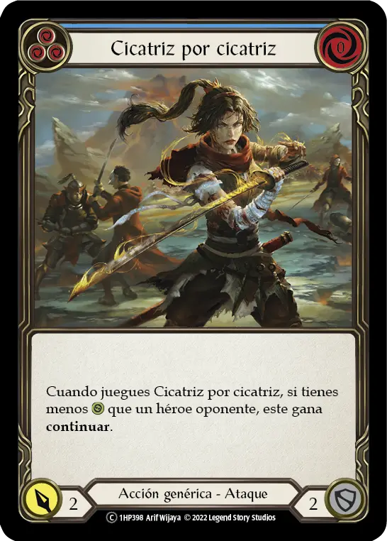 Card: Scar for a Scar (blu)