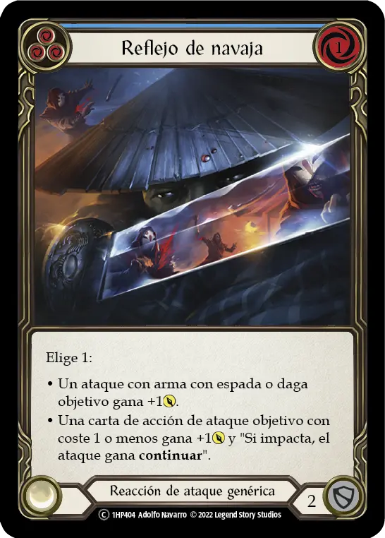 Card: Razor Reflex (blu)