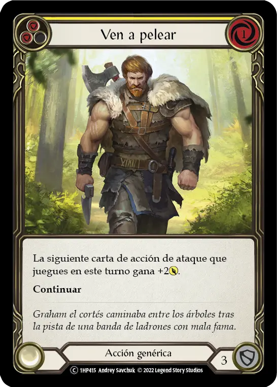 Card: Come to Fight (yel)