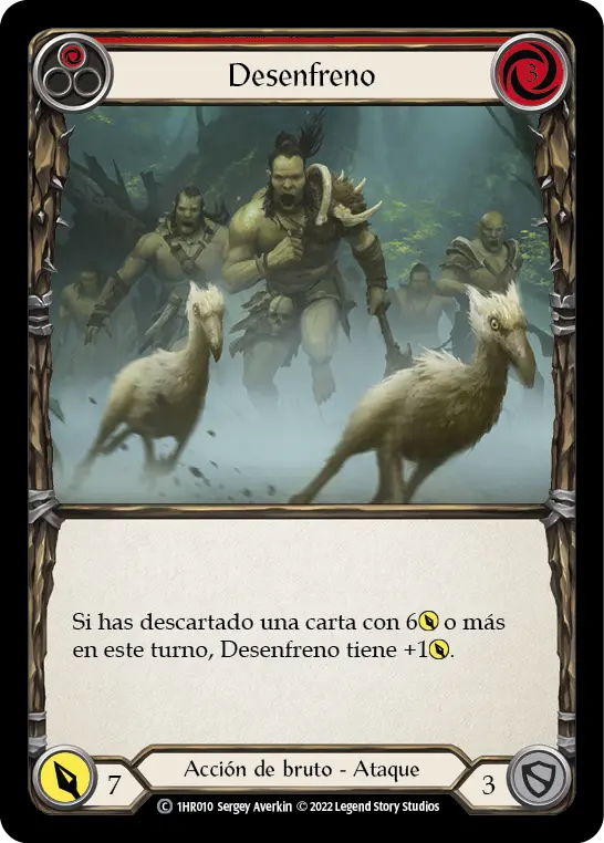 Card: Riled Up (red)