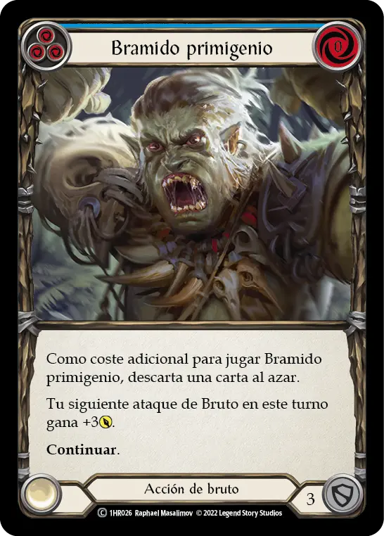 Card: Primeval Bellow (blu)