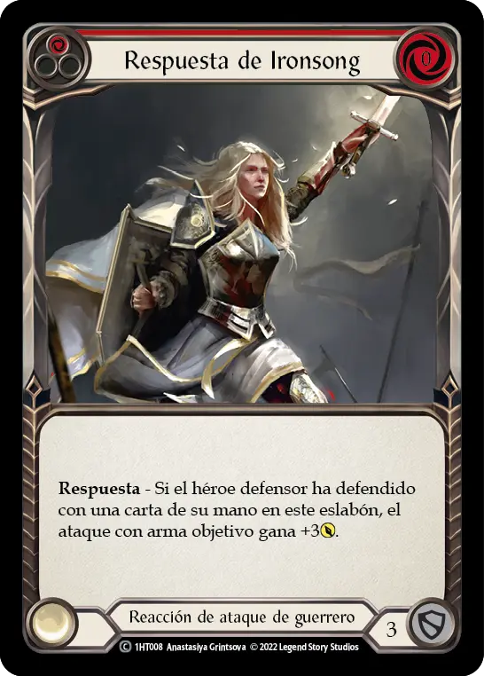 Card: Ironsong Response (red)