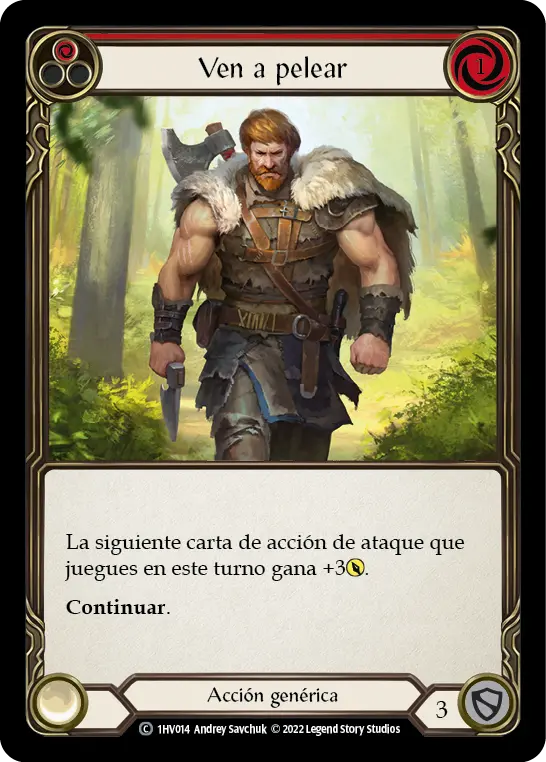 Card: Come to Fight (red)
