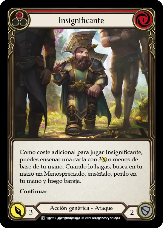 Card: Belittle (red)